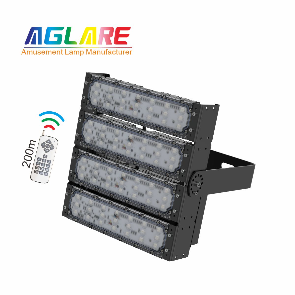 200W RGB彩色投光灯,变色户外射灯带？仄